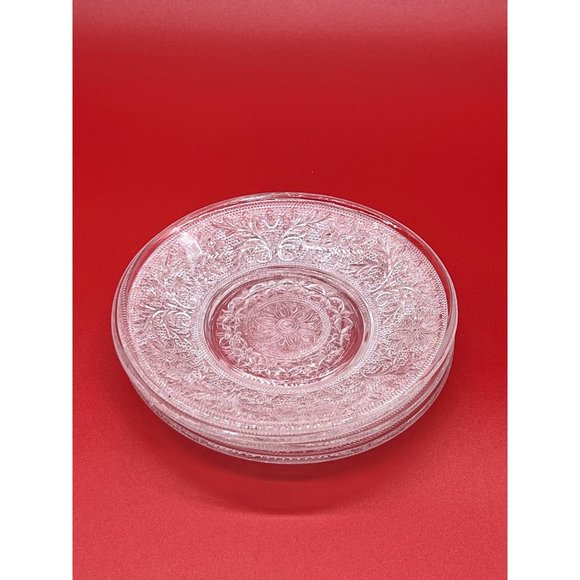 Indiana Glass Dining Set Of 4 Vintage Indiana Glass Clear Tiara